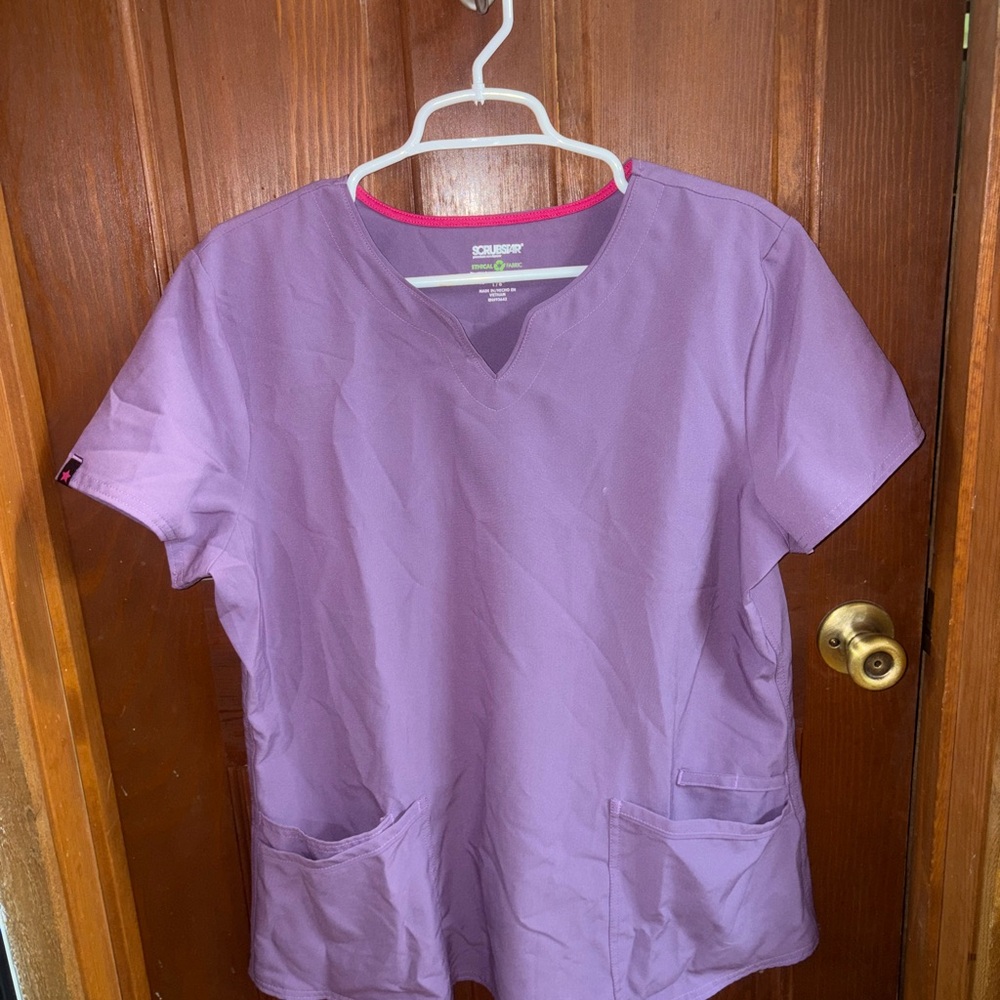 Scrubstar Purple Women's Top with Pockets
